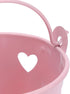 Tinplate Metal Bucket with Handle, 12pcs Mini Hollow Love Candy and Snack Storage Tin Bucket for Gardening Crafts, Home