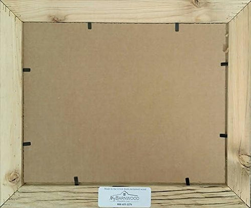 MyBarnWoodFrames Homestead Reclaimed Barnwood Picture Frame - 5x7", 1.5 Inch Frame Width