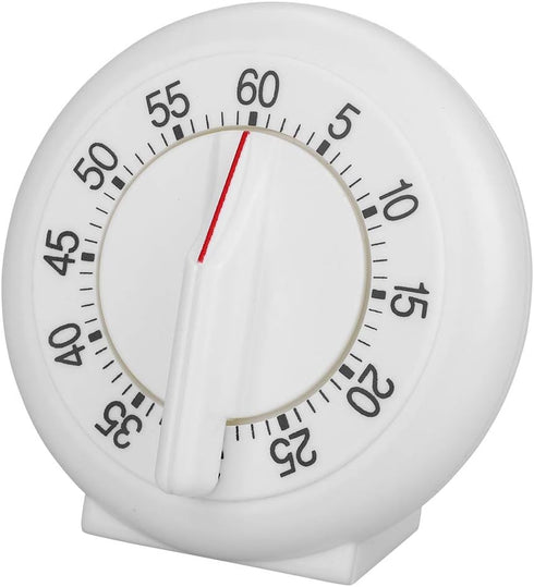 60 Minutes Round Shape Timer, Mechanical Cooking Ring Timer for Baking, Steaming, Convenient Visual Countdown