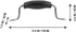 EXCEART Replacement Pot Side Handles, Metal Pot Lid Knob, Grip Pot Handle, Kitchen Cookware Supplies (Black)