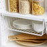 Tebery 2 Pack White Under Shelf Wire Basket, Hanging Storage Baskets for Kitchen Pantry Desk Organizer