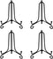 Artliving 3.5 Inch Black Mini Iron Stand Cookie Holder Display Easels, 4 Pack for Weddings, Birthday Party