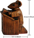 Church Mouse Statue, Wooden Church Mouse in The Pulpit Collectible Figurine for Home and Office Desktop Decor, Mouse Ornament On The Pulpit Sculpture for Home Outdoor Garden Decor