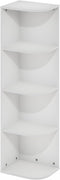 Furinno Pasir 4-Tier Open Shelf Bookcase - White