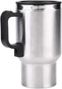 12V Electric Car Cup, 450ml Travel Heating Mug, Stainless Steel Coffee Tea Kettle for 12V Power Source