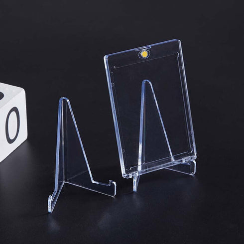 Pro-Tec Accessories 5 Pack Acrylic Card Stands, Crystal Clear Mini Easel, Durable Design for Home, Office, Events