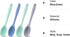 4 Pieces Large Silicone Mixing Spoon Set for Baking, Serving, Basting - Heat Resistant, Non-Stick Utensil Spoon