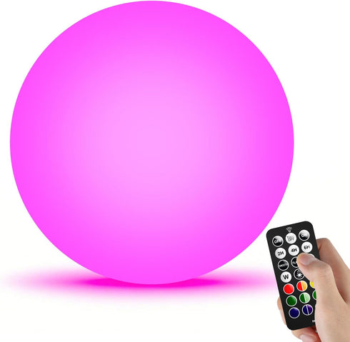 LOFTEK Solar Ball Lights with Ground Pile, RGB Colors Changing Floating Pool