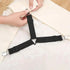 4Pcs RZJZGZ Bed Fitted Sheet Straps Clips Adjustable Crisscross Sheets Clip Holder Fasteners Suspenders for Mattress