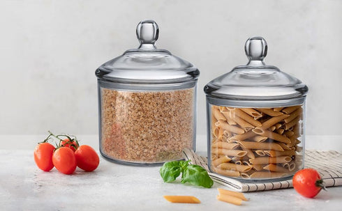 Cookie Jar, Clear Acrylic Airtight Candy Dish with Lid for Nuts, 40 OZ