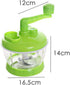 Multi-Functional Manual Food Processor - Hand Crank Rotary Dicer for Easy Cleaning - Mincer Mixer for Onion, Garlic, &