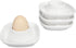 Bealuffe Ceramic Egg Cups for Soft Boiled Eggs, Egg Holder Porcelain Egg Dish