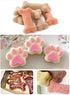 Silicone Molds Puppy Dog Paw and Bone, Non-Stick Food Grade Molds for Chocolate, Candy, and Cupcake Baking (Set of 4)