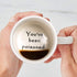 FLY SPRAY Funny Coffee Mug, YOU'VE BEEN POISONED, Novelty Drink Cup, Great Gag Gift Idea, 12 OZ Ceramic
