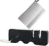 Black Pocket Knife Sharpener, Kitchen Knife Sharpener, Handheld Keychain Tool for Outdoor Camping & Scissors