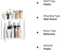 Multi-Functional Bathroom Organizer Countertop for Makeup, Skincare, and More, Acrylic 2-Tier Vanity Tray