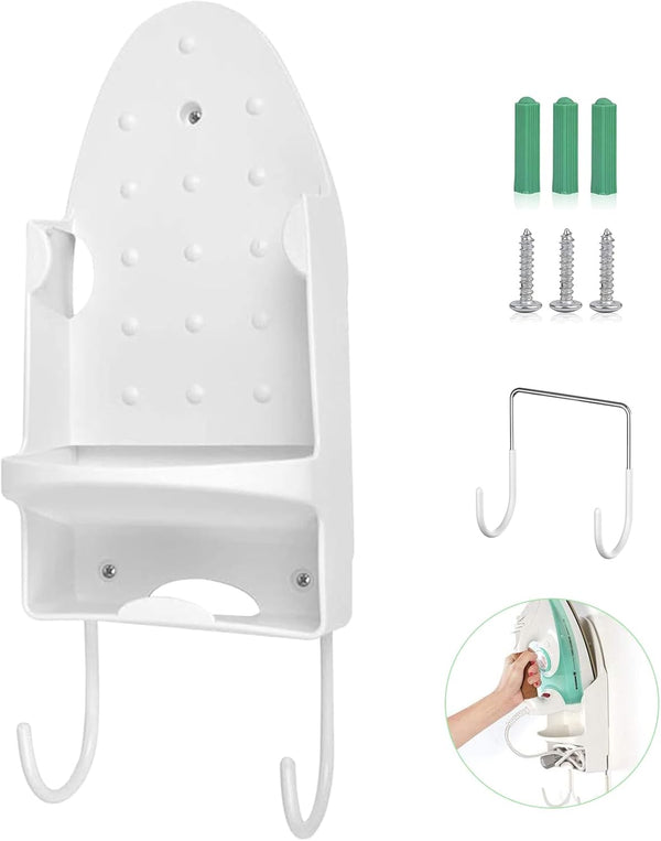 Wall Mounted Ironing Board Rack, Electric Iron Holder, Household Bathroom Shelf for Space Saving