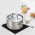 Silicone Trivet Mats Hot Mat, Robust Non Slip Coasters, Heat Resistant Mats (Black)