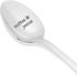 coffee Jesus engraved spoon - Christian Gifts for her - Pastor Gift Idea - Inspirational kitchen spoon - Religious spoon - Keepsake coffee spoon - Housewarming gift - Christmas gifts