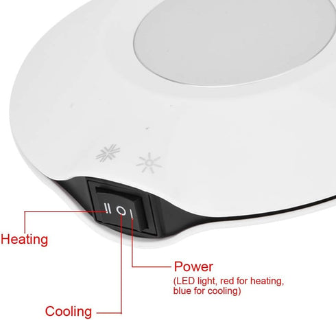 USB Coaster, Cup Pad, Insulated Charging Mat, Dual Use USB Cooler Warmer for Coffee, Tea, Beverage Cans
