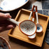 Chinese Handmade Ceramic Large Spoon, Long Handle Retro Porcelain Spoons for Ramen, Pho, Large Soup Spoons
