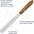 Apothecary Products Stainless Steel Spatula and Blade - Wood Handle for Pills, Medicine, Vitamins (5 in)