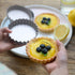 Webake 4 Inch Mini Tart Pan Set of 6, Non-Stick Small Tart Mold with Removable Bottom