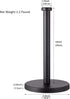 Stainless Steel Paper Towel Holder, Black Paper Towel Holder Countertop for Kitchen Bathroom, Standing Paper Towel Holder with Weighted Base for Standard, Paper Towel Holder Matte Black