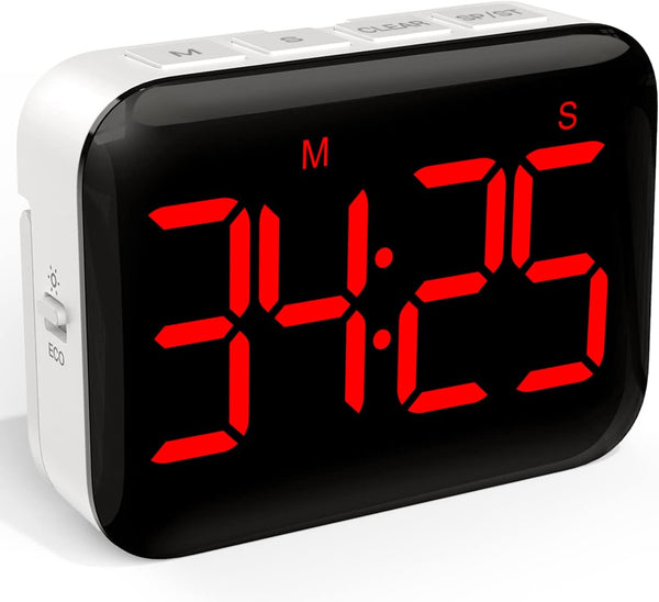 VOCOO Magnetic Kitchen Timer for Cooking, Digital Timer with Count Up Countdown, Battery Powered, Large Display