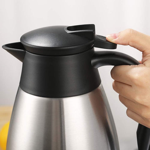 68oz Coffee Carafe Airpot, Insulated Stainless Steel Vacuum Thermal Pot for Coffee, Tea, Hot Beverages