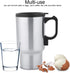 Stainless Steel Heating Cup, 12V 450mL Electric Car Heating Coffee Milk Cup, Compact Electric Car Lighter Kettle Boiler