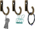 10 Pieces Zinc Alloy Antique Wall Mounted Small Hooks with Screws for Home Hanging Keys, Towels, Hats