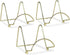BANBERRY DESIGNS Brass Wire Easel Display Stand, 4 Inch Plate Holders - Set of 3 Pcs for Small Books, Pictures, Cards