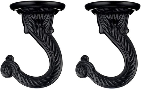 2 Sets 55mm/2.17" Heavy Duty Ceiling Hooks, Metal Ceiling Hooks with Hardware for Hanging Plants and Chandeliers