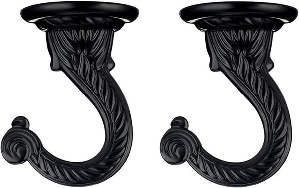 2 Sets 55mm/2.17" Heavy Duty Ceiling Hooks, Metal Ceiling Hooks with Hardware for Hanging Plants and Chandeliers