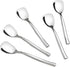Set of 12 Stainless Steel Ice Cream Spoons, 5.51-Inch Dessert Spoons