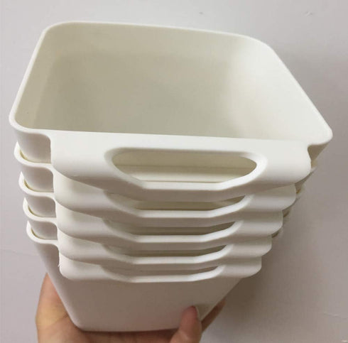 5pcs Hanging Cup Holder - Rolling Cart Accessories for Utility Bins, Space Saver, Storage Bucket, Makeup Pencil Holder,
