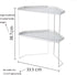SHBaizoy Cabinet/Bathroom/Countertops/Utensils Stackable Metal Kitchen Cabinet Organizer,Kitchen Corner Shelf