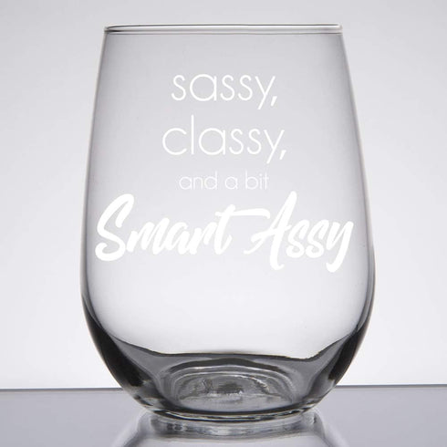 IT'S A SKIN Funny Stemless Wine Glass, 17oz with Saying for Women, Includes Complimentary Food Pairing Card