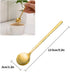 Gold Plated Stainless Steel Espresso Spoons, Pack of 6, lyfLux Mini Teaspoons Set for Coffee, Dessert, 5.3 Inch