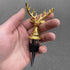 Wine Bottle Stopper with Airtight Seal, Decorative Deer Stainless Steel Antlers for Wine & Beverage