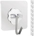 DDMY Hooks for Hanging, Transparent Waterproof Self Adhesive Hooks for Kitchen, Outdoor Home Improvement (10 Pack)