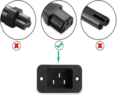 Replacement Power Cord Cable for Instant Pot Electric Pressure Cooker, Rice Cooker, and More Kitchen Appliances