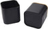 Juvale Coffee Tea Sugar Container Set - Black Iron Square, 3 Pack, 48 oz Each - Kitchen Canisters with Tight Seal Lids