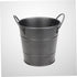 Small Black Metal Food Container, Portable Ice Bucket, Mini Tinplate Basket, Dipping Sauce Snack Bucket, Metal Barrel
