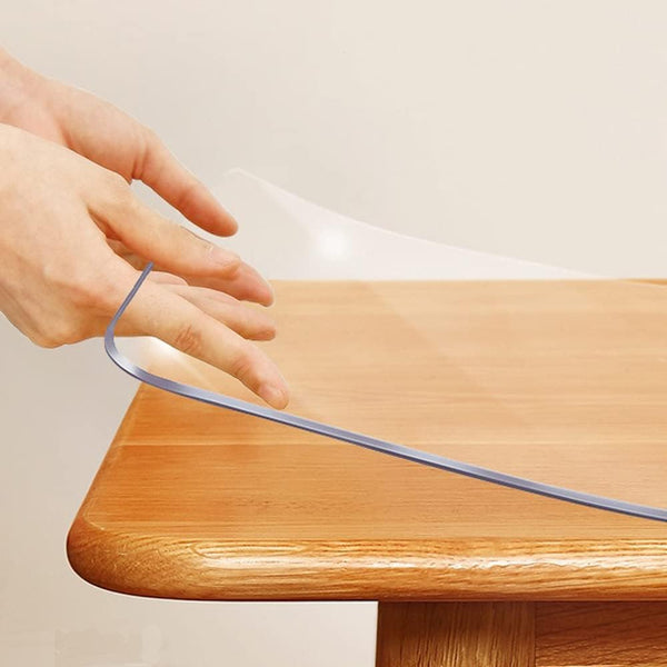 SPLENDEFUL Multisize 1.5mm Thick Clear PVC Table Cover Protector 13x16 Inch Waterproof Crystal