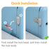 SAFELON 2 Pcs Baby Safety Fridge Lock, Child Proof Refrigerator Freezer Door Lock (White)