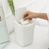carrotez Mini Trash Can, Countertop Trash Can with Lid, 2 Liter/0.5 Gallon Waste Basket for Coffee Bar, Bathroom,