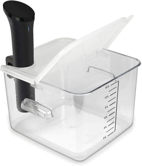 EVERIE Collapsible Hinged Lid for Anova Nano 750w, 800w, 900w, 1000w and Rubbermaid Container 12, 18, 22 Quart