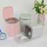 Recycled Tiny Desktop Trash Can, Car Waste Can, 0.5 Gallon, Gray